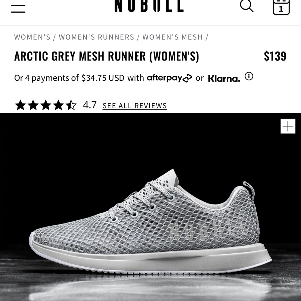 No bull artic gray mesh runners 8.5 woman 7 mens